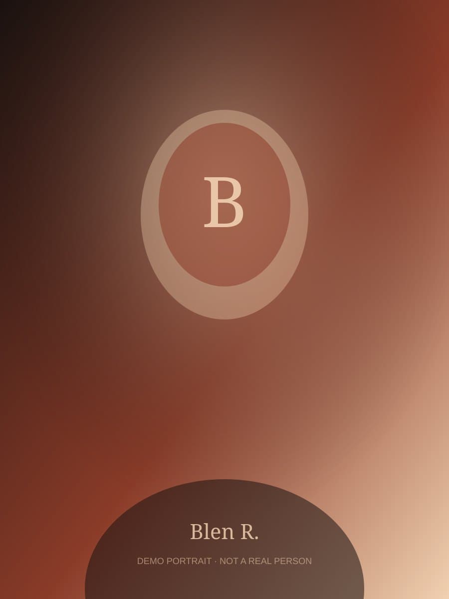 Blen R. demo portrait 1