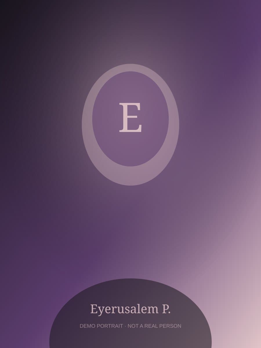 Eyerusalem P. demo portrait 1